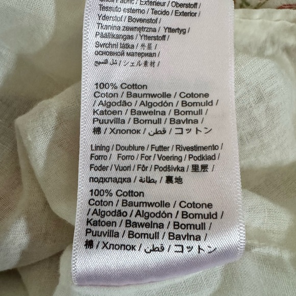 Farm Rio Delicate Forest Scarves Square Neck Blouse Size Medium - Picture 8 of 9